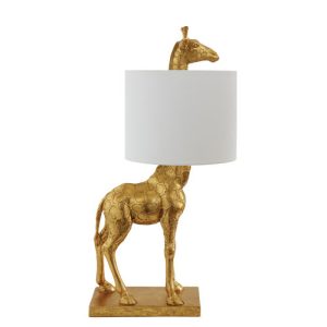 Bordlampe Silas | Guld – Polyresin