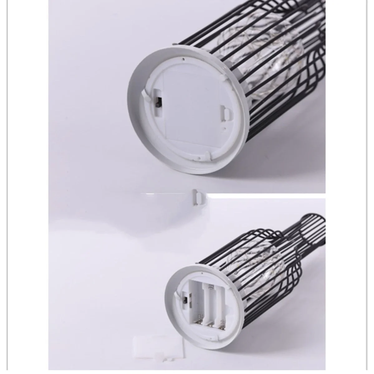 Bordlampe med åben metalskærm - Billede 8