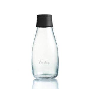 Vandflaske glas 300 ml m/u tryk