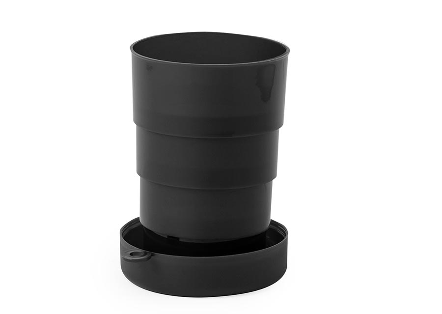 Foldbar kop i genanvendt plast 220 ml m/u tryk - Billede 4