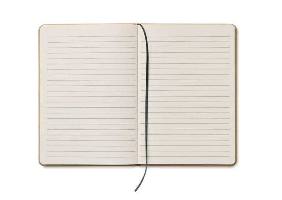 Notesbog A5 linieret i genbrugspapir - Billede 3