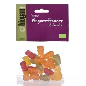 Økologiske gelatinefri vingummibamser
