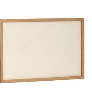 Opslagstavle i eg og lærred FSC 70 x 50 cm