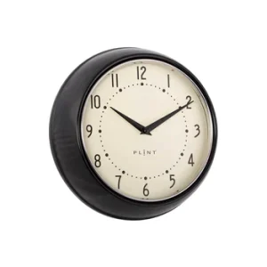 Plint Retro Vægur Ø23 cm – Lydløst Ur i Flere Farver