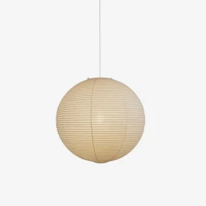 Akari Rund Pendel Lampe - Japandi Style - Rispapir - Boligindretning
