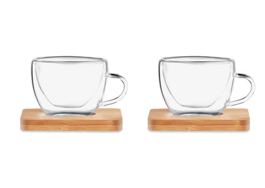 Miljøvenlige espressokopper i glas RESTPARTI - Billede 3