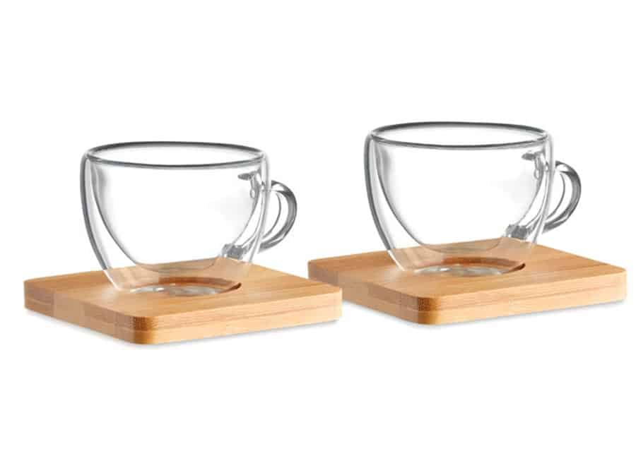 Miljøvenlige espressokopper i glas RESTPARTI