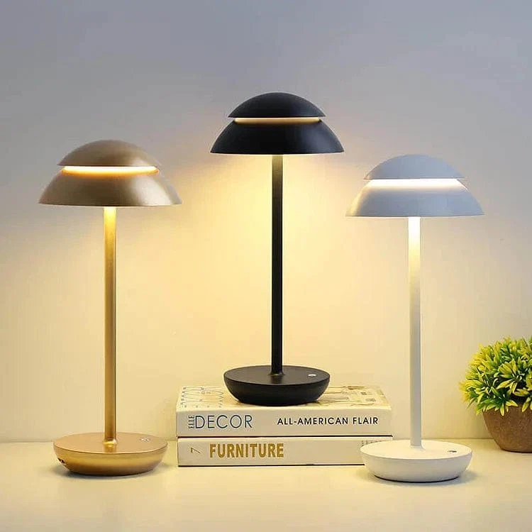 Touch Sensor Metal Bordlampe - Trådløs - LED - Genopladelig - Dæmpbar - Billede 3