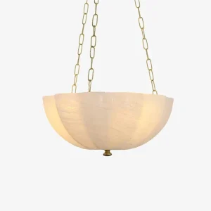 Rosehill Blomst Kurv Lysekrone - Glas - E14 Pære - Guldkæde - 40cm