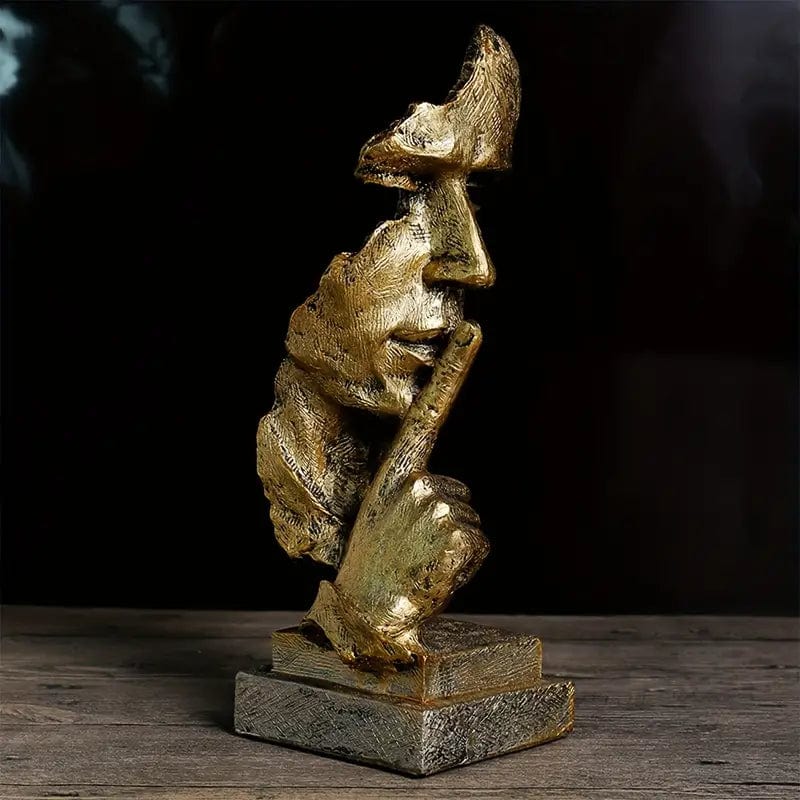 Den Tavse Mand Skulptur - Dekorationer - Skulptur Figur - Moderne - Håndlavet - Billede 4